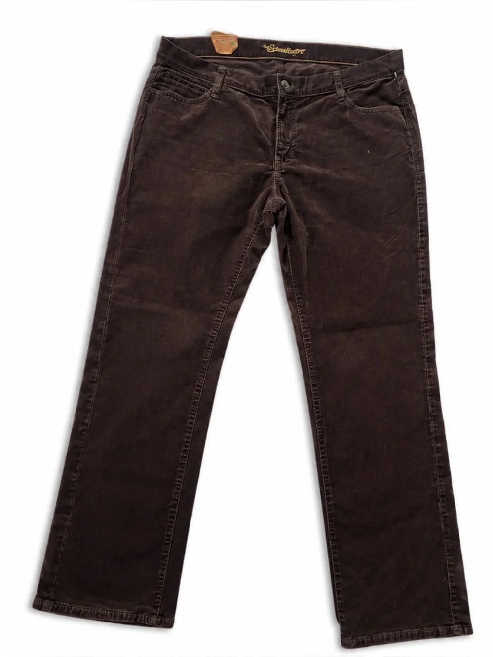 Old Navy Sweetheart Brown Corduroy Straight Leg Mid Rise Cotton Vintage Pants 14